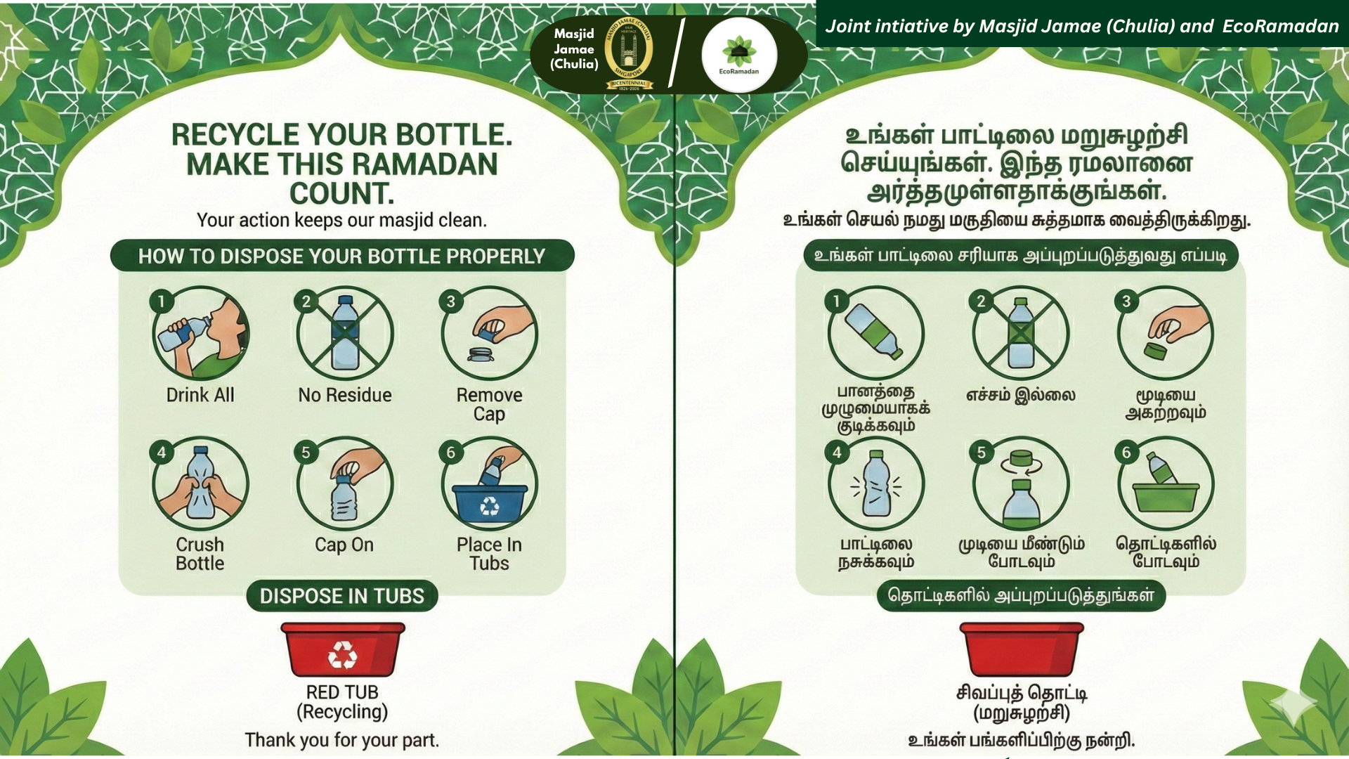 Eco Ramadan Infographic (English & Tamil)